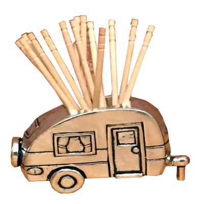 Basic Spirit Dcor Toothpick Holder - Camper - Toothpick Storage Gift, Unique Home Design Decoration For Home Kitchen Restourant
