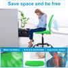 BestShop Home Office Chair Computer Chair Mid Back Mesh Chair Desk Chair Height Adjustable Small Task Chair No Armrest Cheap Rolling Swivel Chair Student Office Chair with Wheels, Green view 2