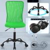 BestShop Home Office Chair Computer Chair Mid Back Mesh Chair Desk Chair Height Adjustable Small Task Chair No Armrest Cheap Rolling Swivel Chair Student Office Chair with Wheels, Green view 3