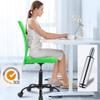 BestShop Home Office Chair Computer Chair Mid Back Mesh Chair Desk Chair Height Adjustable Small Task Chair No Armrest Cheap Rolling Swivel Chair Student Office Chair with Wheels, Green view 4