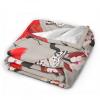 Avalokitesvara Cardinals Birds Cherry Flowers Flannel Blanket Super Soft and Warm for Bed Couch Sofa 120x90 Inch King Blanket for Family view 2