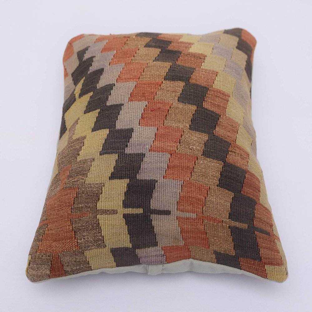 16''x20'' Zigzag Home Decor Pillowcase, Turkish Kilim Pillow Throw, Unique Designed Kilim Pillow Cover, Bed Room Pillowcase, Boho Sofa Pillow Cover, Ethnic Pillow Throw, Bohemian Decor Pillowcase