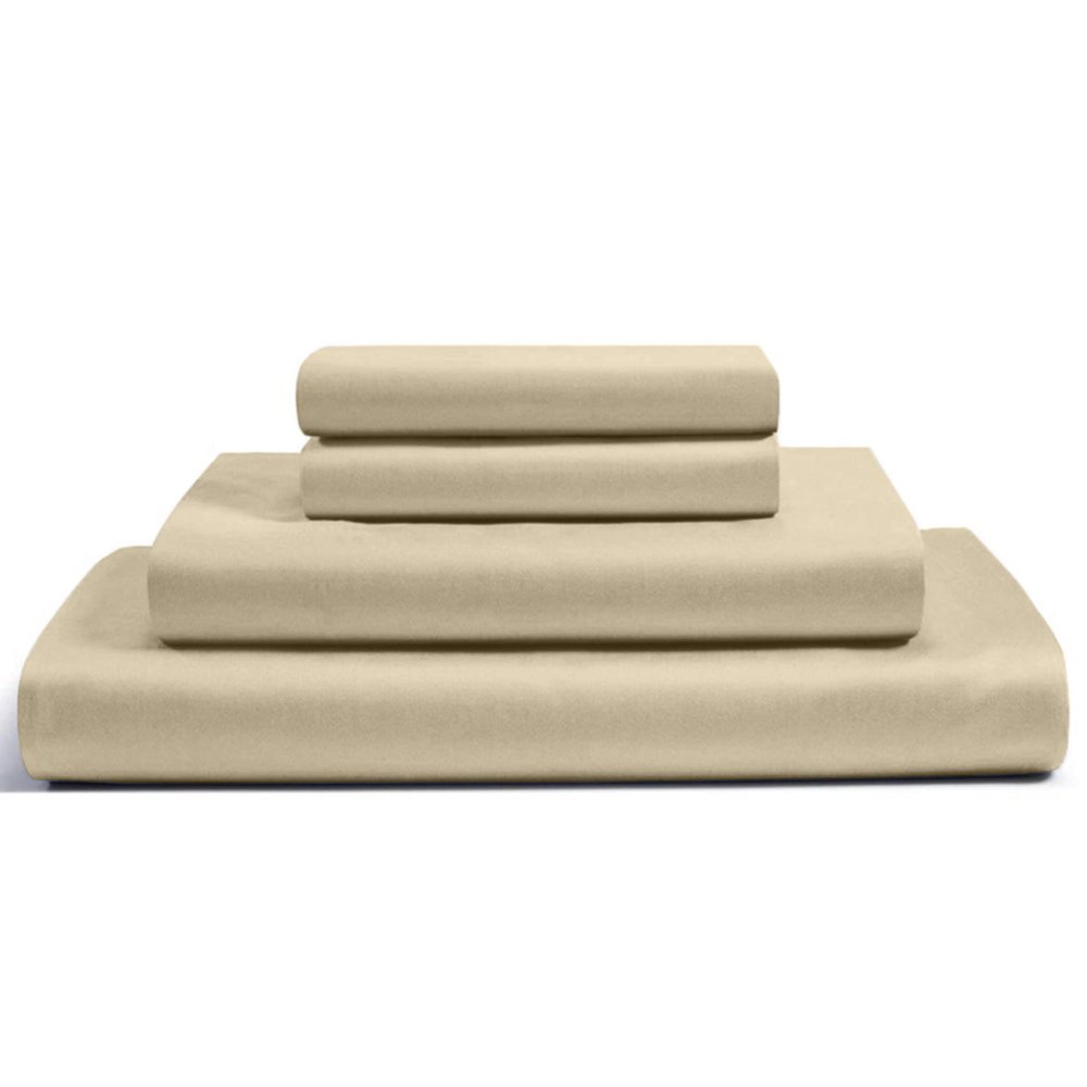 Split Head King Sheets for Adjustable Beds FlexTop Dreams Egyptian Giza Bedsheets, 100% Giza Cotton Soft Breathable and Cool Sheet Set 19-Inch Deep-Pockets King Sheet Sets- |39" FlexTop King, Taupe|