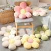 AHRIWINK Daisy Flower Shaped Cute Pillow Flower Floor Pillow Seating Cushion Decorative Throw Plush Pillow for Reading and Lounging Comfy Pillow Vivid Plush Stuffed Toy,White&Green,23.6in view 3