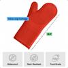 GORILLA GRIP BPA-Free Soft Silicone Oven Mitts, 14.5x8.3, Heat Resistant and Waterproof Cooking Gloves, Thick Cotton Lining, Flexible Gripping for Baking Grilling, Kitchen Potholders Set of 2, Coral view 4