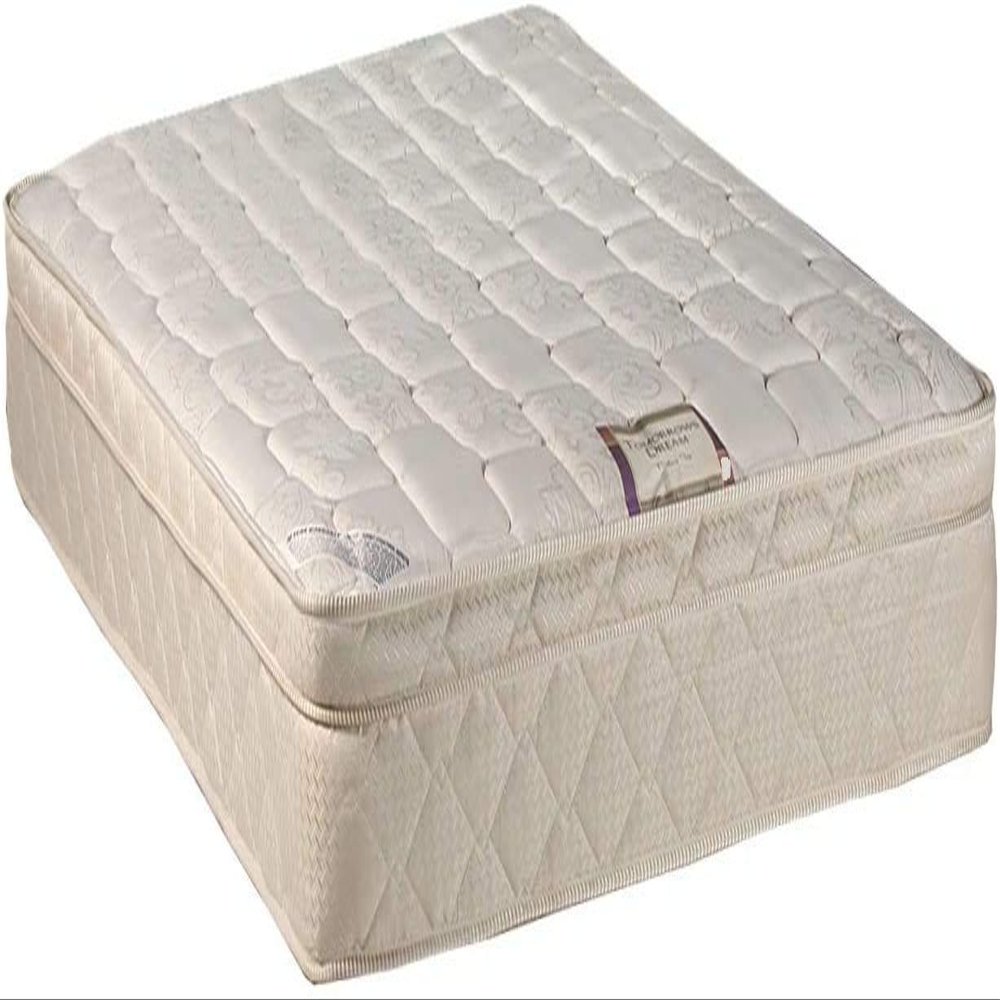 Dream Solutions USA DS USA Dream World Inner Spring Pillowtop (Eurotop) Medium Soft Mattress Only with Mattress Cover Protector - Fully Assembled, Orthopedic (Twin 39"x75"x10")