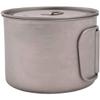 Olicamp Titanium Space Saver Camping Cooking Pot with Lid view 1