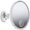 3X Euro Lighted Wall Mount Mirror in Chrome view 1