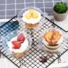 100ct Cupcake Holders Individual Cupcake Containers, Disposable Clear Plastic Single Cupcake Carrier with Dome Lid for Dessert To-Go, Muffin, Cheesecake, Pastries view 4
