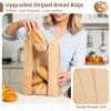 Funcoo 100 Pcs Paper Bread Bags for Homemade Sourdough Bread Bakery Storage Bags with Window, Large Thicker Bakery Loaf Bags for Baked Goods Packaging, Label Seal Sticker Included view 3