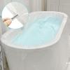 12 Pcs Bathtub Cover, Individual Pack Bath tub Liner Large (102x47') Disposable Covers Liner Bag for Travel and Household, Portable Bath tub Plastic Bag by Ausaulac view 2