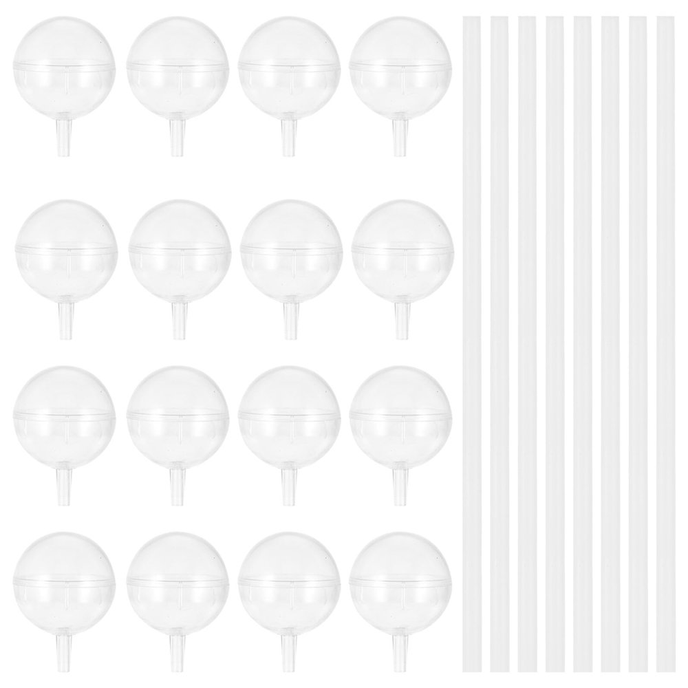 100Pcs Clear Plastic Chocolate Bouquet Holders Fixed Trays 2X1.6 Inch for DIY Flower Arrangements Candy Bouquets Wedding Birthday Decorations