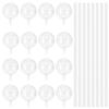 100Pcs Clear Plastic Chocolate Bouquet Holders Fixed Trays 2X1.6 Inch for DIY Flower Arrangements Candy Bouquets Wedding Birthday Decorations view 1