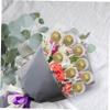 100Pcs Clear Plastic Chocolate Bouquet Holders Fixed Trays 2X1.6 Inch for DIY Flower Arrangements Candy Bouquets Wedding Birthday Decorations view 4