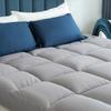 Marine Moon King Mattress Topper Cooling Extra Thick Plush Pillow Top Mattress Pad Hotel Quality Down Alternative for King Size Bed, Soft Bed Toppers for Back Pain, Grey view 1