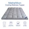 Marine Moon King Mattress Topper Cooling Extra Thick Plush Pillow Top Mattress Pad Hotel Quality Down Alternative for King Size Bed, Soft Bed Toppers for Back Pain, Grey view 2