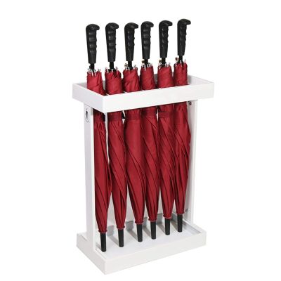 Umbrella Racks WXYZ Large-Capacity Business Hotel Umbrella Stand, Waterproof and Rust-Proof Umbrella Storage Rack, Detachable Installation, 42x21.5x60cm