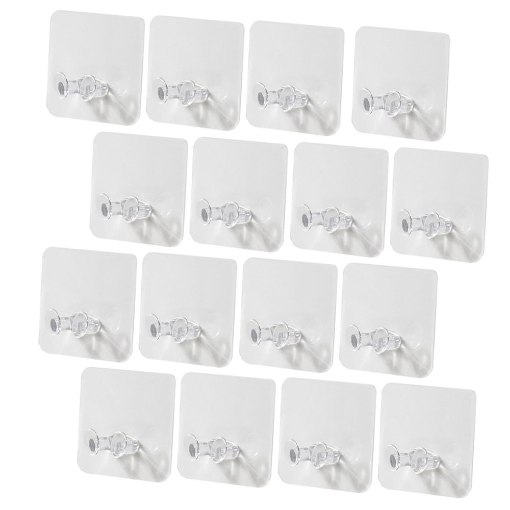 Cabilock Wall Mounted Socket Hooks 30pcs Set Plastic Adhesive Plug Hangers