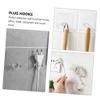 Cabilock Wall Mounted Socket Hooks 30pcs Set Plastic Adhesive Plug Hangers view 3