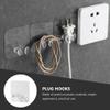 Cabilock Wall Mounted Socket Hooks 30pcs Set Plastic Adhesive Plug Hangers view 4