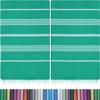 HAVLULAND |Pack of 2| Turkish Beach Towels Oversized 39x71, 100% Turkish Cotton Sand Free Quick Dry Absorbent Towel Travel Blanket for Adults Beach Gift Beach Essentials - Green view 1