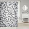 Leopard Fabric Shower Curtains Cheetah Printed Bath Curtain African Safari Animals Skin Printed Shower Curtain Wildlife Hipster Grey Tie Dye Waterproof Curtain Sets 72" W x 72" L Bathroom Decor view 2