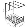 1pc Wall-mounted Kitchen Sponge and Dishcloth Storage Rack Organizer for Sink Easy to Assemble Modern Design for Kitchen Hotel and Restaurant Use view 2
