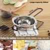 Double Boiler Pot Set, Stainless Steel Melting Pot with Silicone Spatula for Melting Chocolate, Soap, Wax, Candle Making (600ml and 1600ml) view 2