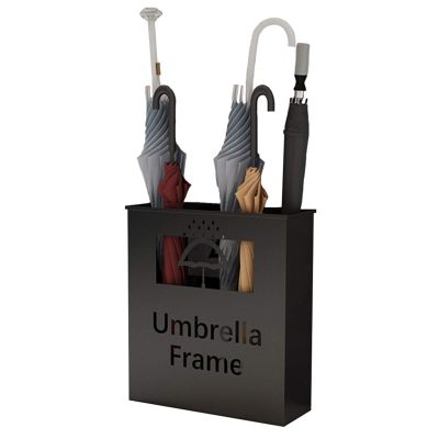 Umbrella Racks WXYZ Large Capacity Wrought Iron Umbrella Stand, 12 Grid Designs, 36x13x41cm, 50x20x50cm, Black, White, Gold (Color : Black, Size : 36x13x41cm)