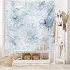 Ambesonne Marble Print Tapestry King Size, Soft Pastel Toned Abstract Wavy Pattern Ottoman Influences Image, Wall Hanging Bedspread Bed Cover Wall Decor, 104" X 88", Pale Blue Grey Mint view 2