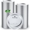 204pcs Regular Mouth Canning Lids, Canning Jar Lids for Ball, Kerr Jars, Split-Type Metal Mason Jar Lids for Canning, 100% Fit & Airtight 2.76" (70mm, Silver) view 1