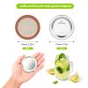 204pcs Regular Mouth Canning Lids, Canning Jar Lids for Ball, Kerr Jars, Split-Type Metal Mason Jar Lids for Canning, 100% Fit & Airtight 2.76" (70mm, Silver) view 2