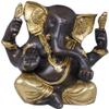 Exotic India Small Ganesha - Brass Statue - Color Brown Gold Color view 1