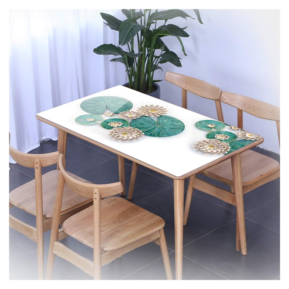 3D Tablecloth Rectangle, Waterproof Oil-Proof Anti-scalding Table Cover for Hotel Restaurant Table Mat 1.5mm ThicknessCustomizable ALGFree (Color : A, Size : 70x120cm)