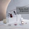 AUSAULAC Ceramic Toothbrush Holders for Bathrooms, White Bathroom Accessories Diatomite, Electric Toothbrush Holder Countertop with Toothbrush Holders, Soap Dish Set view 2