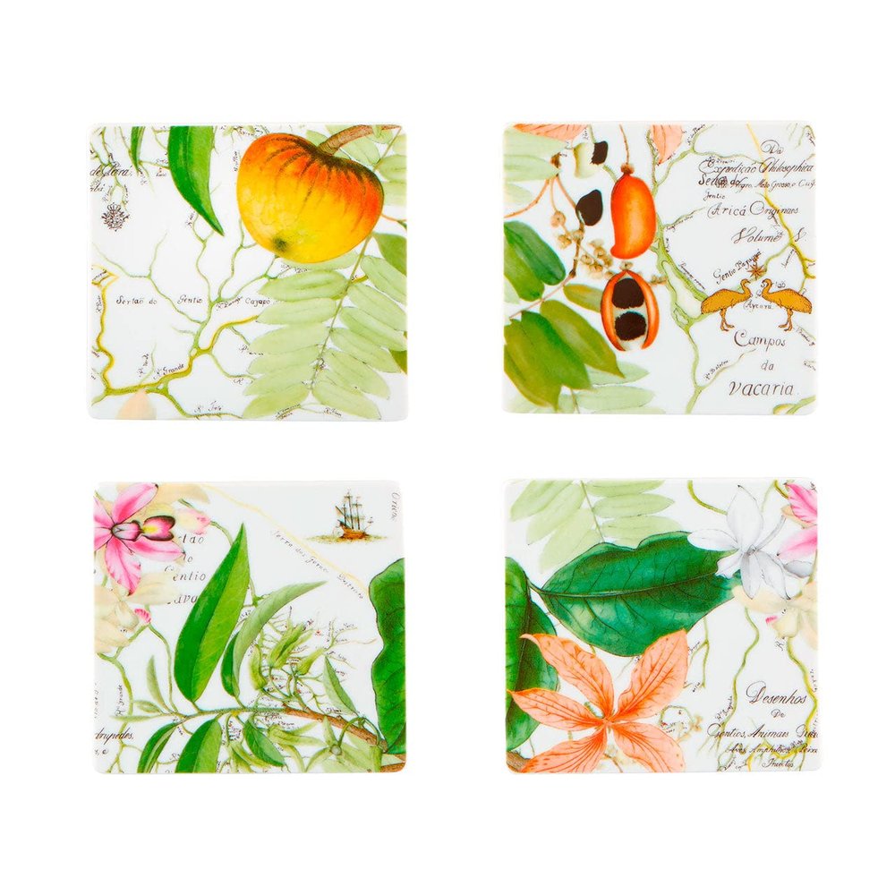Vista Alegre Amazonia Set of 4 Coasters