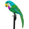 LWINGFLYER 14" Large Fake Parrot Artificial Simulation Foam Feather Parrot Bird for Crafts Pirate Costume Shoulder Prop Tropical Party Decoration (Green) view 1