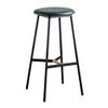 ACXZ Industrial Round Bar Stool 26/29.5in, Bar Counter Stool for LOFT/Pub/Kitchen Island, PU Artificial Leather/4 Iron Legs, Working Guitar Stool view 1