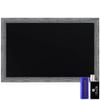 HBCY Creations Rustic Grey Wooden Magnetic Wall Chalkboard, Extra Large Size 24" x 36", Framed Decorative Chalkboard - Great for Kitchen Decor, Weddings, Restaurant Menus and More! (24" x 36") view 1