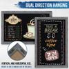 HBCY Creations Rustic Grey Wooden Magnetic Wall Chalkboard, Extra Large Size 24" x 36", Framed Decorative Chalkboard - Great for Kitchen Decor, Weddings, Restaurant Menus and More! (24" x 36") view 3
