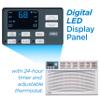 BLACK+DECKER Window Air Conditioner 12,000 BTU, AC Window Unit Cools Up to 550 Square Feet, AC Unit with Remote Control, 3 Cooling Speeds and Fan Only Function, BWAC12WTB, White view 4