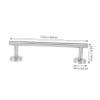 Cabilock 1pc Stainless Steel Towel -Mounted Bathroom Towel Holder Practical Organizer for Bathrooms Kitchens and Laundry Rooms Modern Design view 2