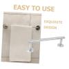 Cabilock 1pc Stainless Steel Towel -Mounted Bathroom Towel Holder Practical Organizer for Bathrooms Kitchens and Laundry Rooms Modern Design view 3