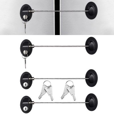 Hotop 4 Pack Cabinet Locks with Keys Refrigerator Fridge Lock