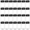FUNSUEI 36 Pack 6 OZ Empty Clear Plastic Spice Bottles,Plastic Spice Jar with Black Shaker Cap and Shim,Seasoning Containers for Storing, Seasoning, Herbs and Powders view 1