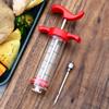 Meat Injector, Plastic Marinade Turkey Injector with 1-oz Capacity 2pcs stainless steel needles by DIMESHY view 2