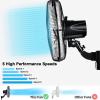 Simple Deluxe 18 Inch Household Commercial Wall Mount Fan 90 Degree Horizontal Oscillation, 5 Speed Settings 1 Pack,Black view 4