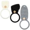 Tatuo 3 Pieces Crochet Towel Holder Hanging Kitchen Dish Towel Holder Ring Oven Handle Kitchen Bathroom Hanger for Stove(Black, White, Gray) view 1