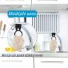 Tatuo 3 Pieces Crochet Towel Holder Hanging Kitchen Dish Towel Holder Ring Oven Handle Kitchen Bathroom Hanger for Stove(Black, White, Gray) view 2