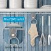 Tatuo 3 Pieces Crochet Towel Holder Hanging Kitchen Dish Towel Holder Ring Oven Handle Kitchen Bathroom Hanger for Stove(Black, White, Gray) view 3